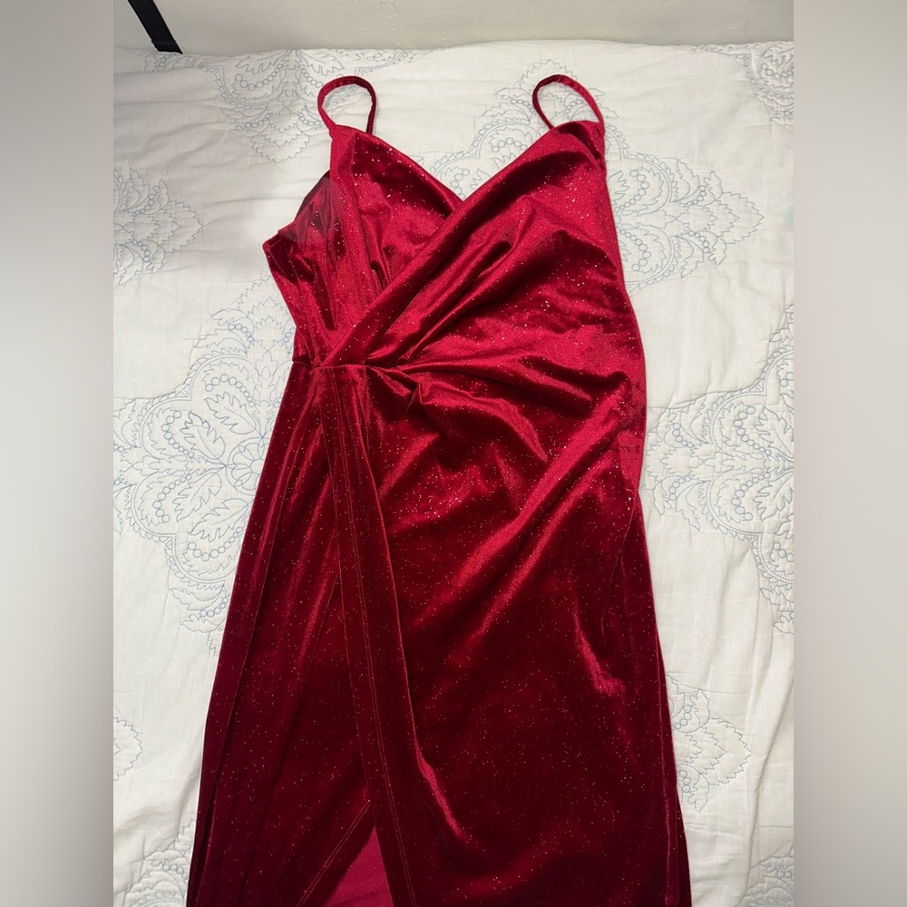 Red Velvet Dress